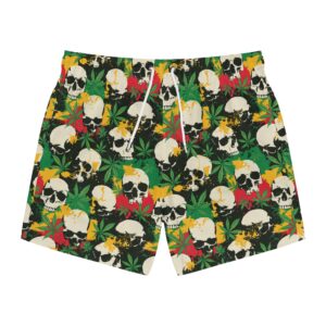 No. 972 – Cannabis Skulls Swim Trunks