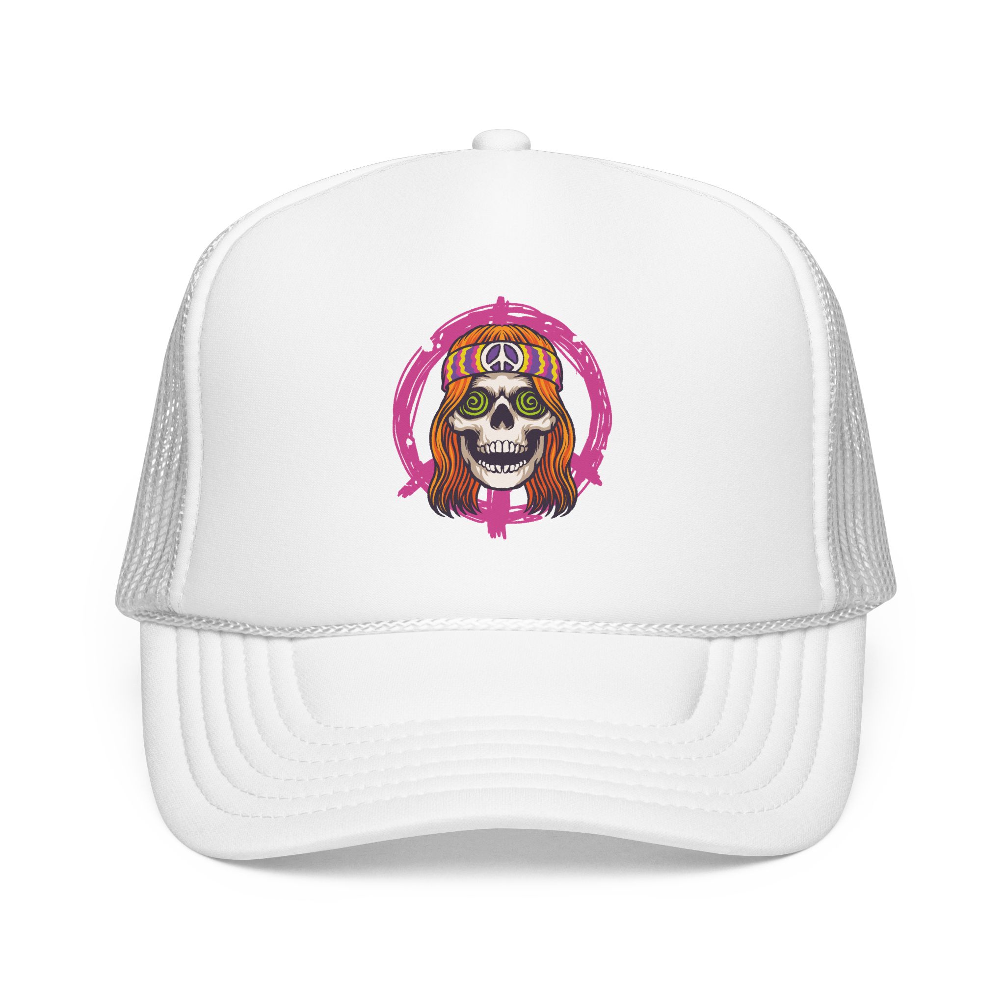 No. 105 - Endless Trip Skull Trucker Cap - Image 1