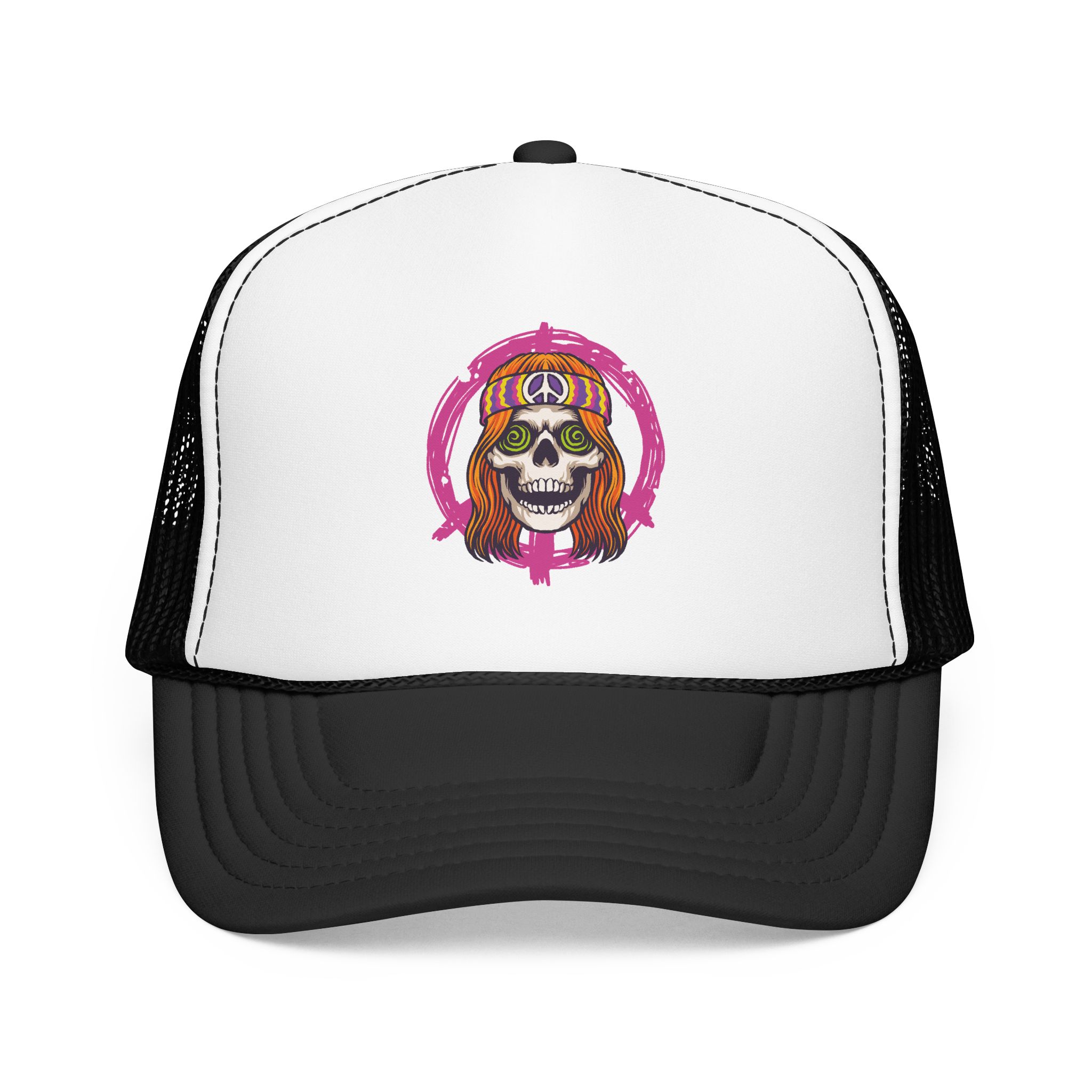 No. 105 - Endless Trip Skull Trucker Hat - Image 3