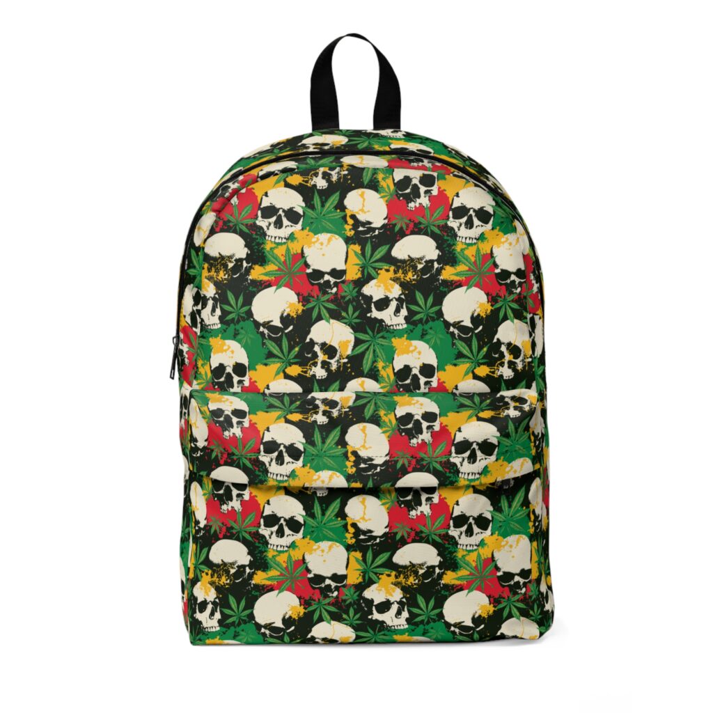 No. 972 – Cannabis Skulls Backpack