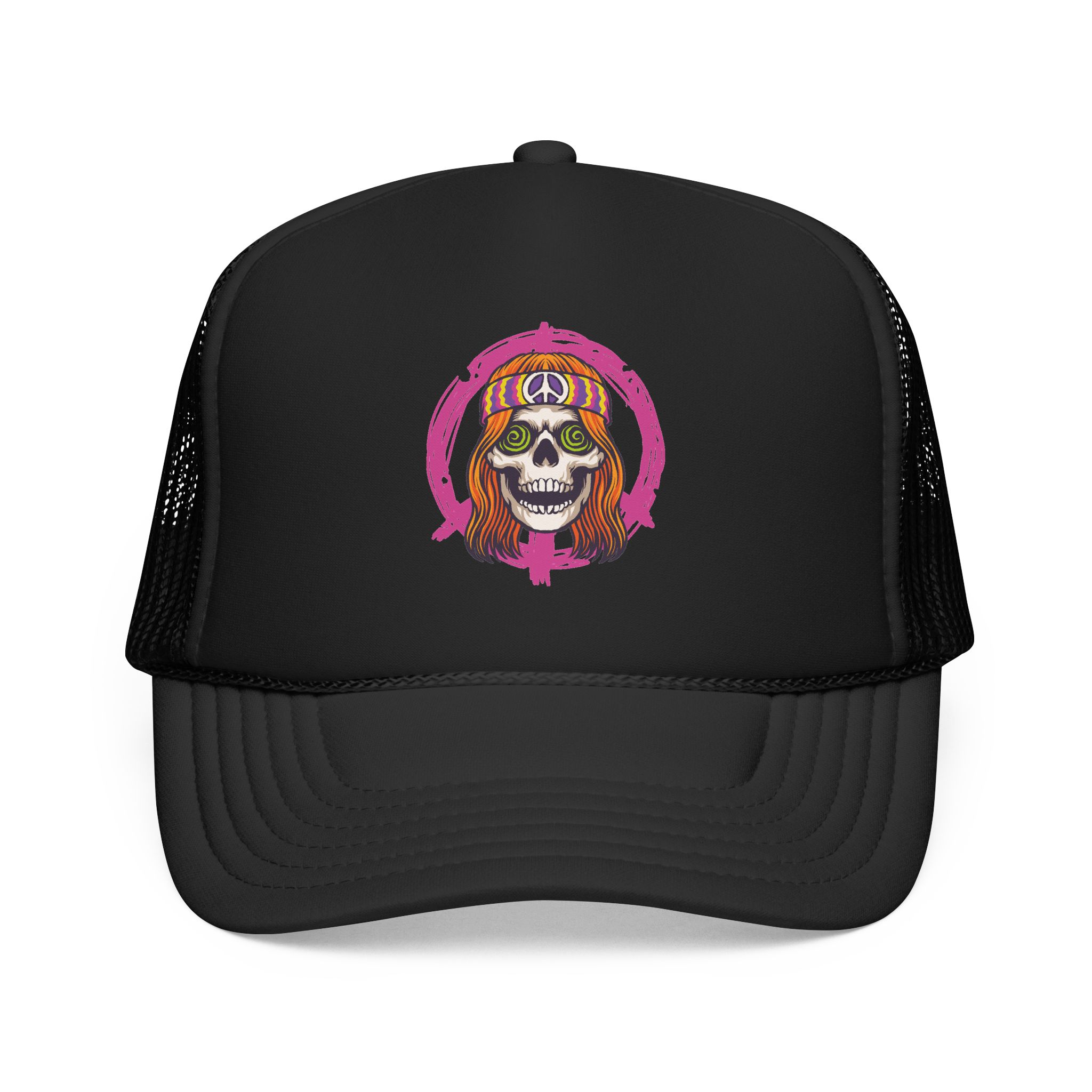 No. 105 - Endless Trip Skull Trucker Cap - Image 2