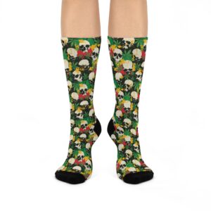 No. 972 - Cannabis Skulls Skull Socks