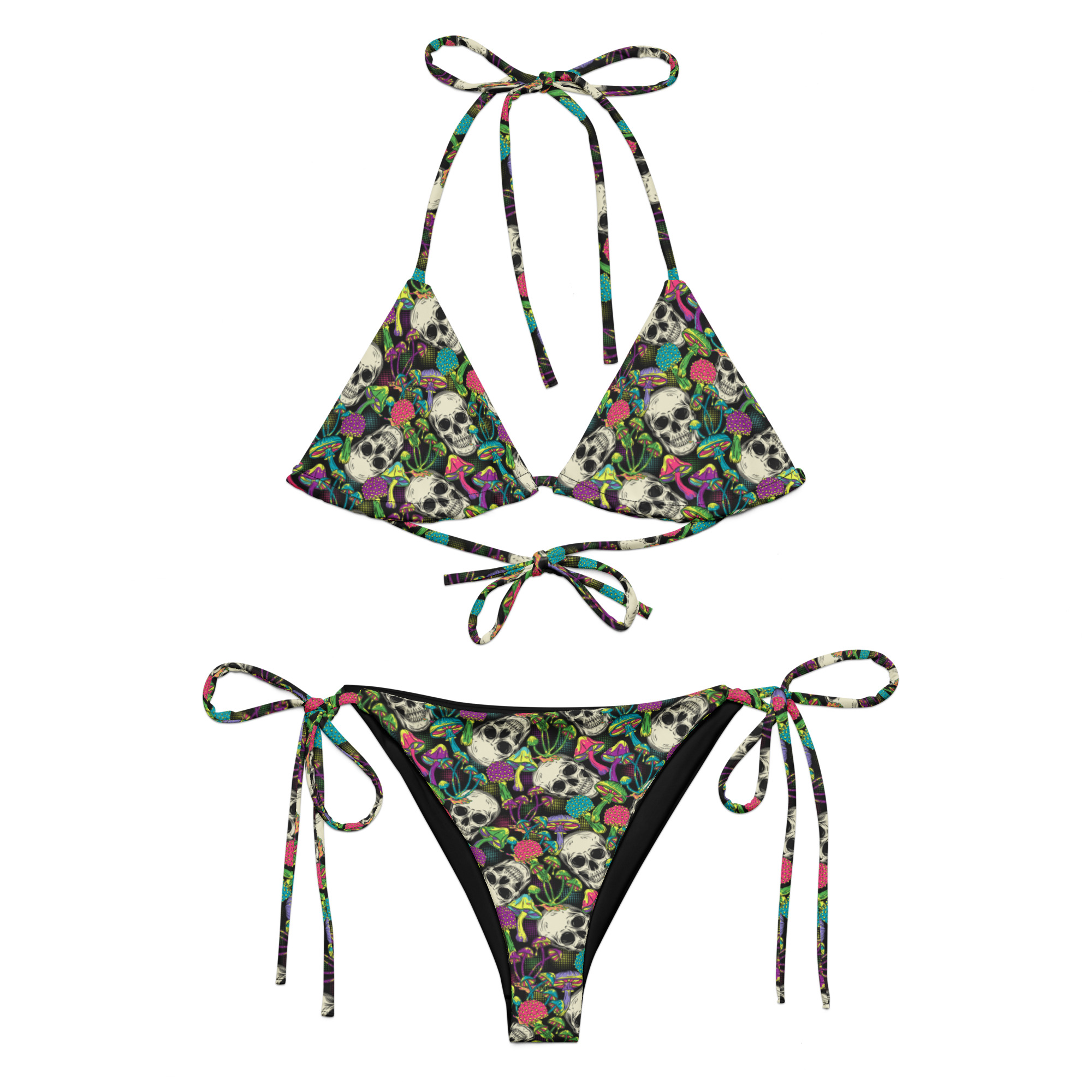 No. 929 – Mushroom Skulls Bikini - Image 1