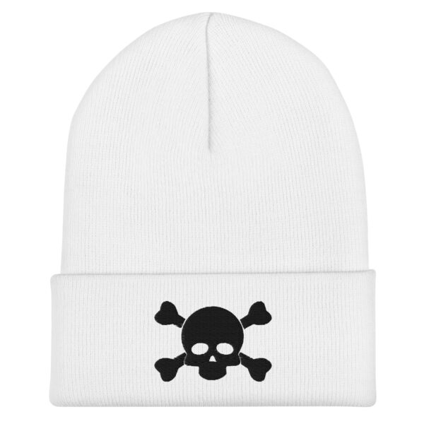 No. 6 - Skull & Bones Embroidered Skull Beanie