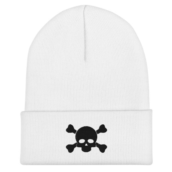 No. 6 - Skull & Bones Embroidered Skull Beanie