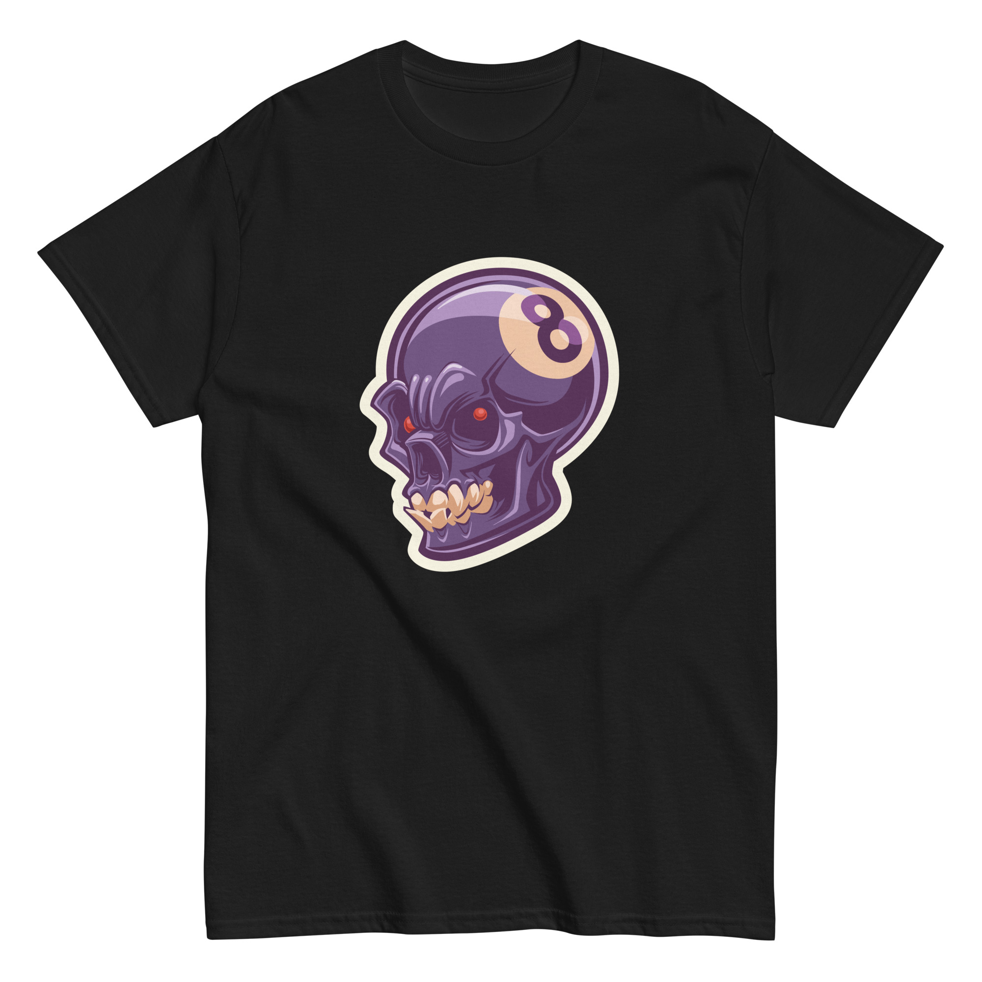No. 222 – Behind The Eight Ball Skull Tee - Image 2