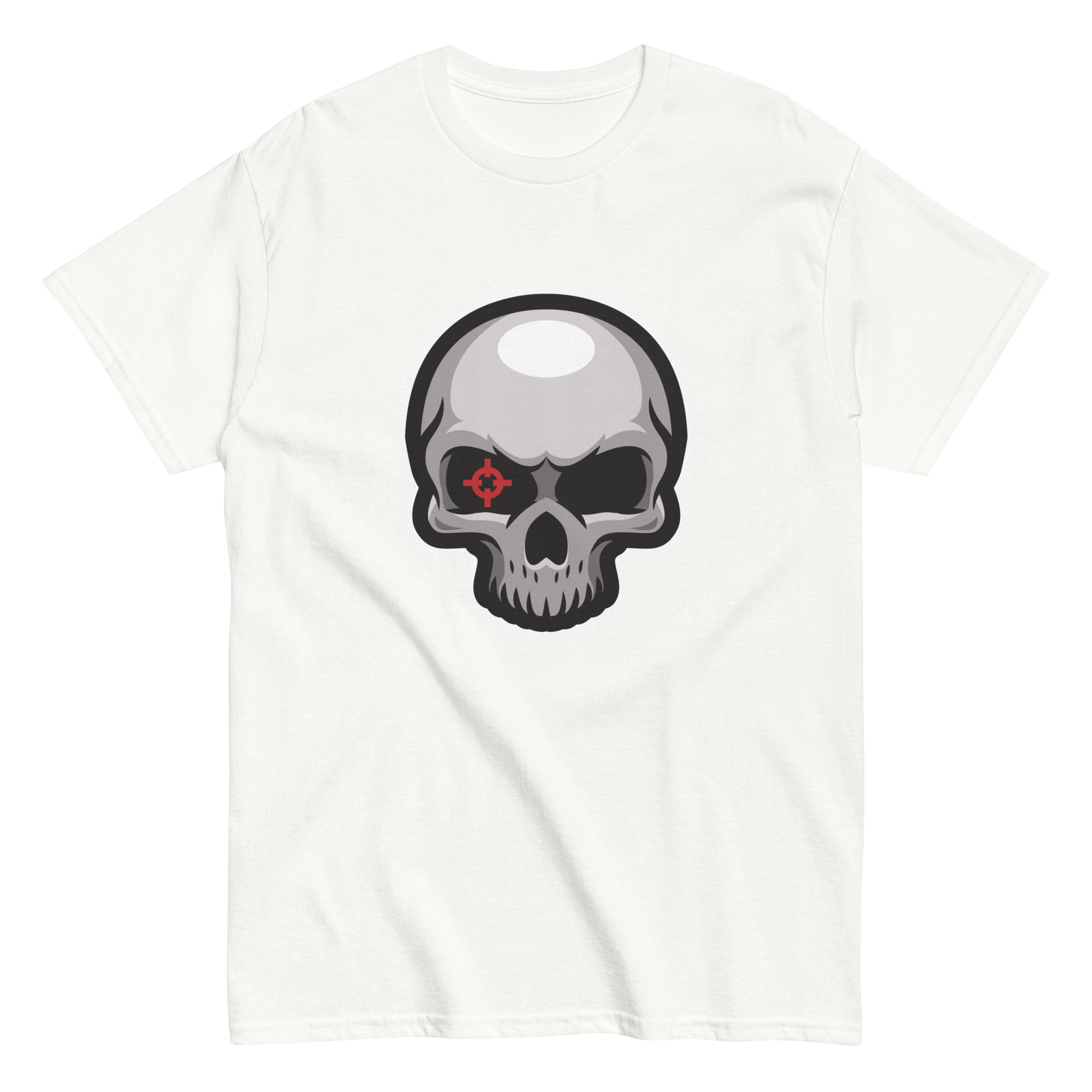 No. 166 - Bullseye Skull Tee - Image 1