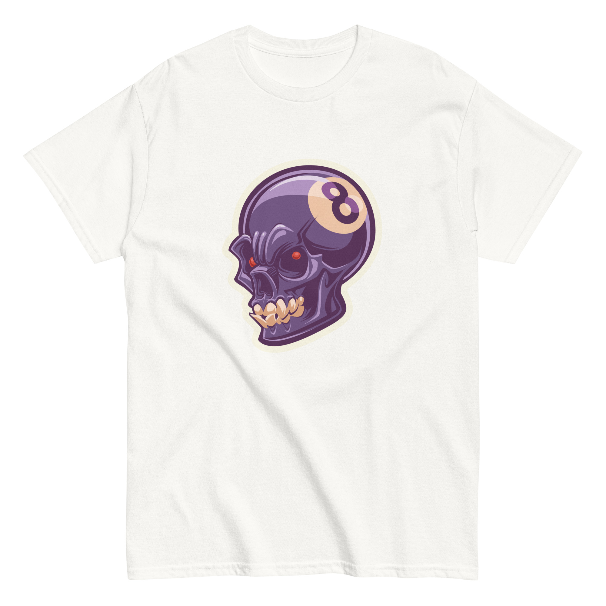 No. 222 – Behind The Eight Ball Skull Tee - Image 1