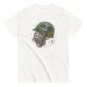 No. 245 - Born To War Skull Shirt - Image 2