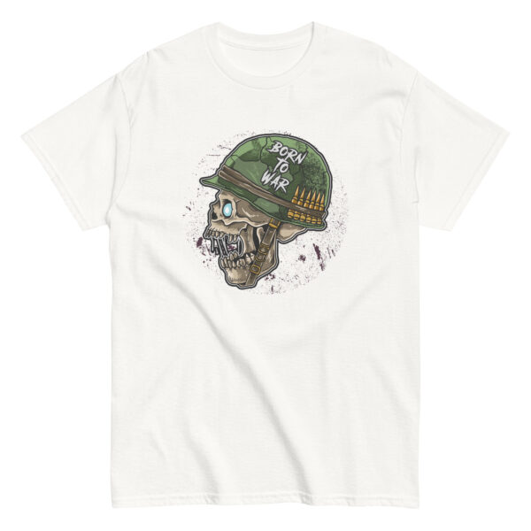 No. 245 - Born To War Skull Tee