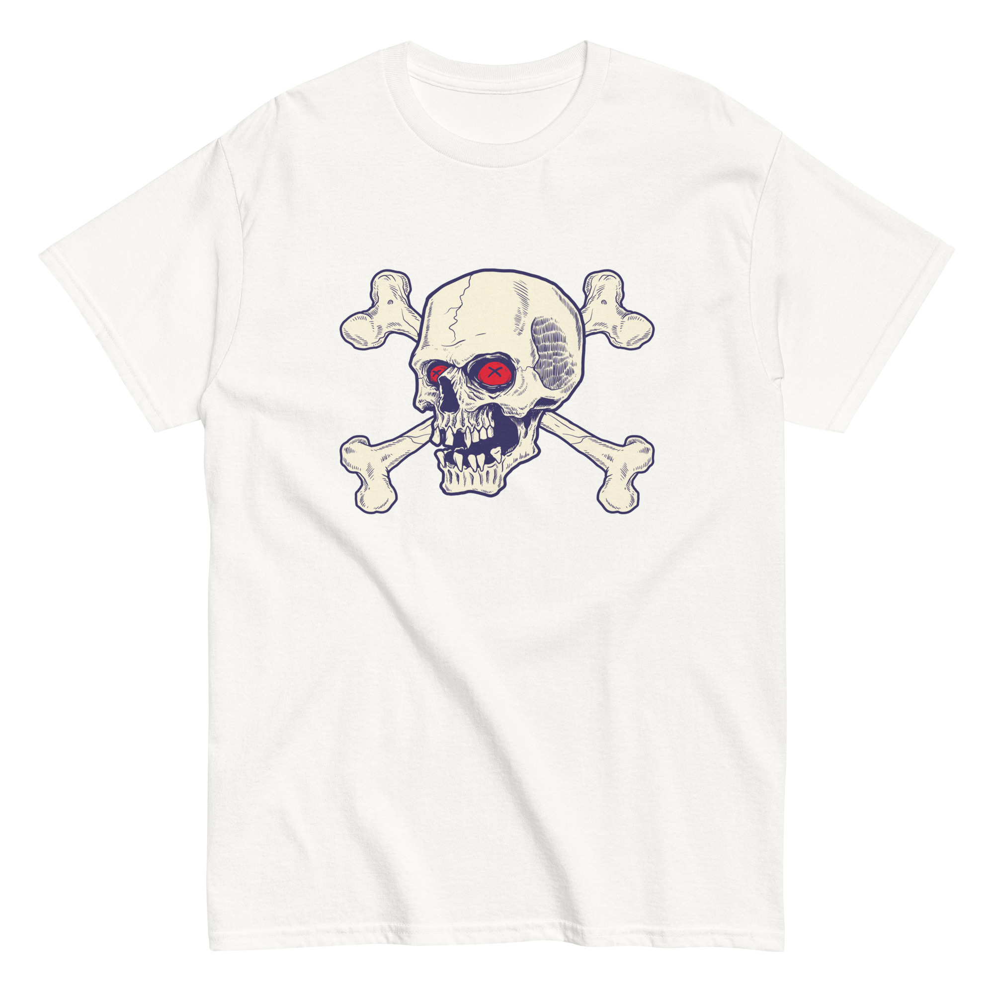 No. 122 - Red Eyes Skull Tee - Image 1