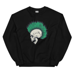No. 111 - Eternal Punk Skull Crewneck Sweatshirt - Image 2