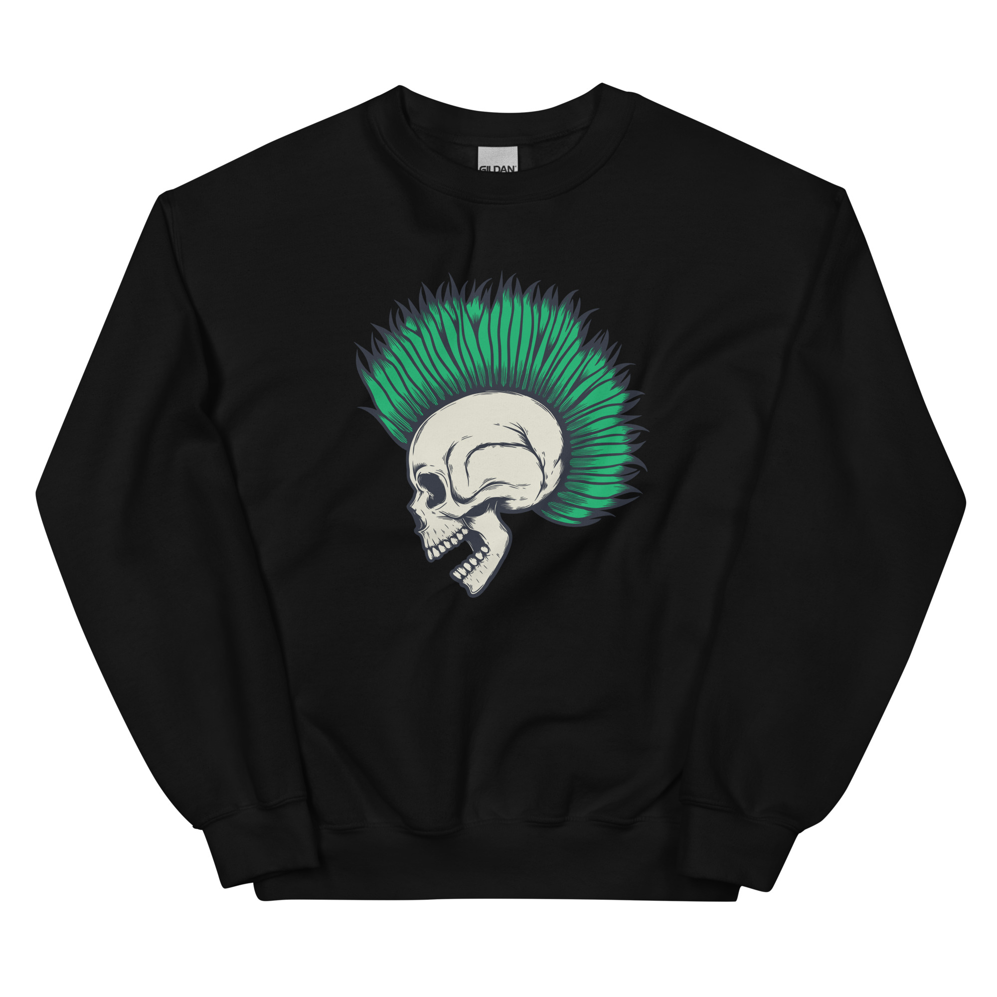 No. 111 - Eternal Punk Skull Crewneck Sweatshirt - Image 2
