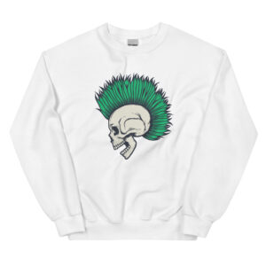 No. 111 - Eternal Punk Skull Crewneck Sweatshirt - Image 1