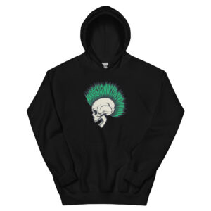 No. 111 - Eternal Punk Skull Hooded Sweatshirt - Image 2