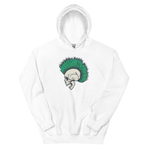 No. 111 - Eternal Punk Skull Hoodie - Image 2