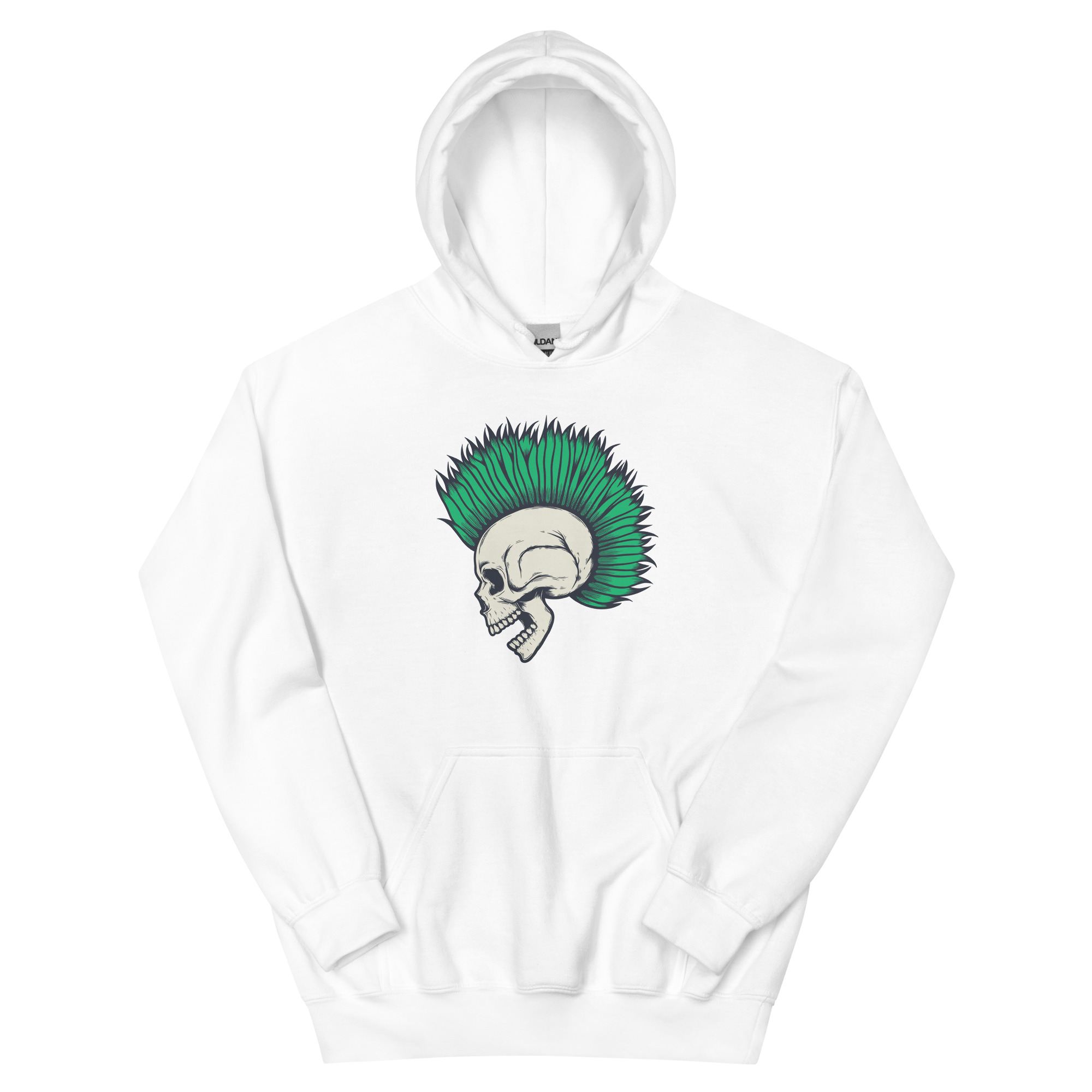 No. 111 - Eternal Punk Skull Hoodie - Image 2