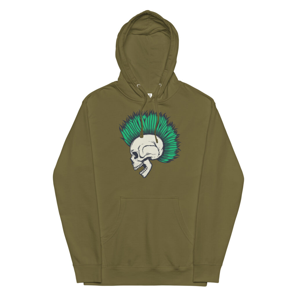 Eternal Punk Army Green Skull Hoodie (No. 111 Limited Edition)