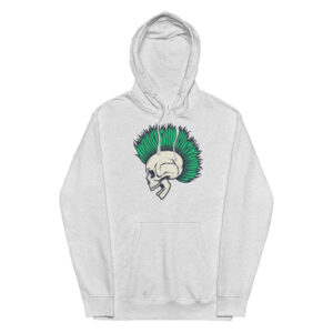 Eternal Punk Heather Grey Skull Hoodie (No. 111 Limited Edition)