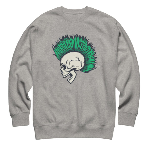 Eternal Punk Carbon Grey Skull Sweatshirt (No. 111 Limited Edition)