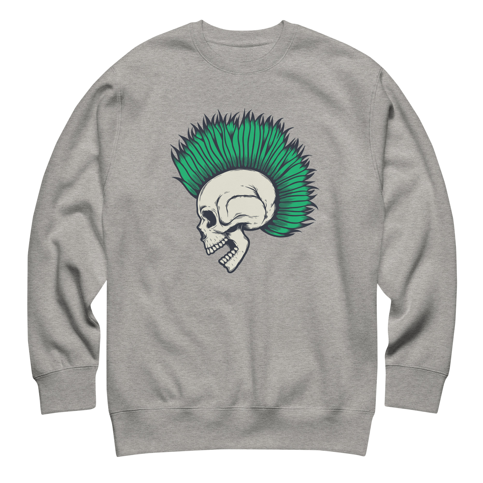 Eternal Punk Carbon Grey Skull Sweatshirt (No. 111 Limited Edition) - Image 1