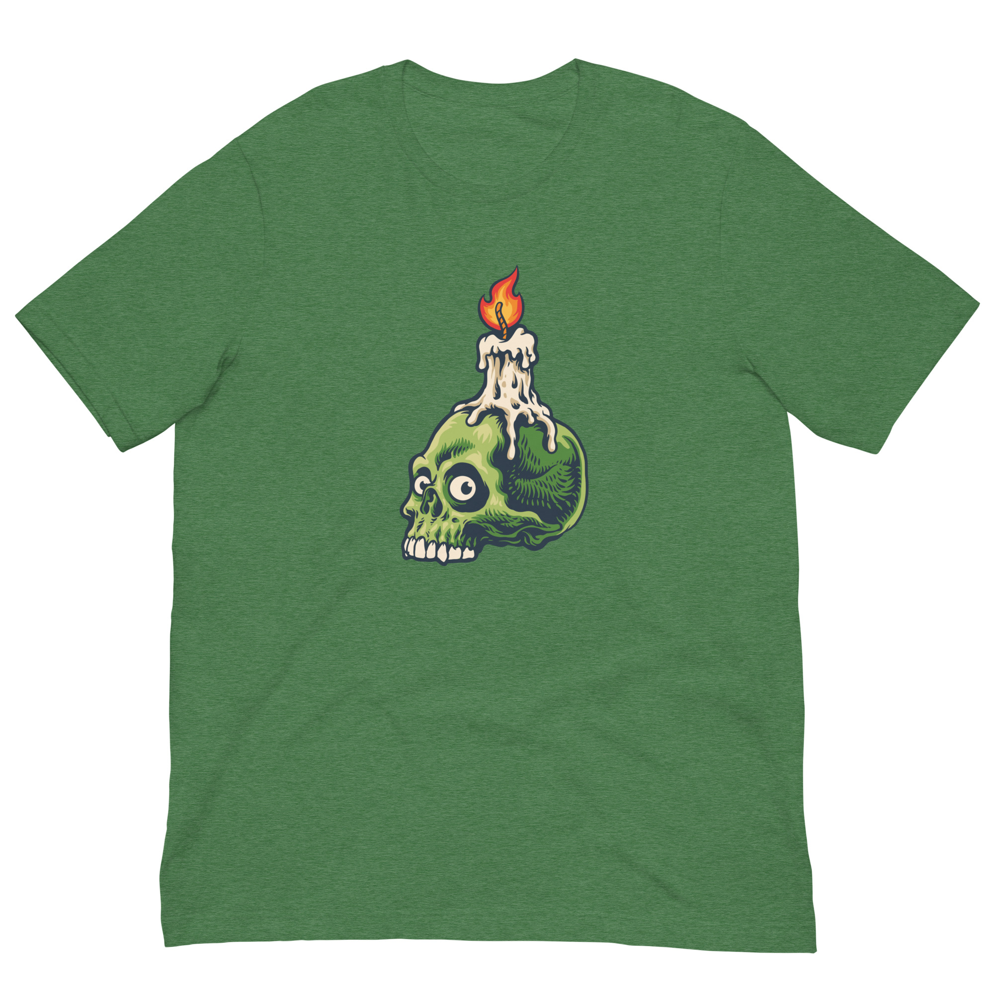 Midnight Oil Heather Green Skull Shirt (No. 299 Limited Edition) - Image 1