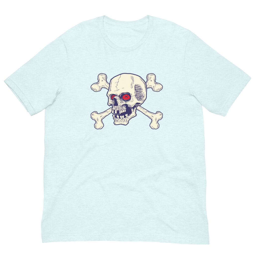 Red Eyes Ice Blue Skull Shirt (No. 122 Limited Edition)