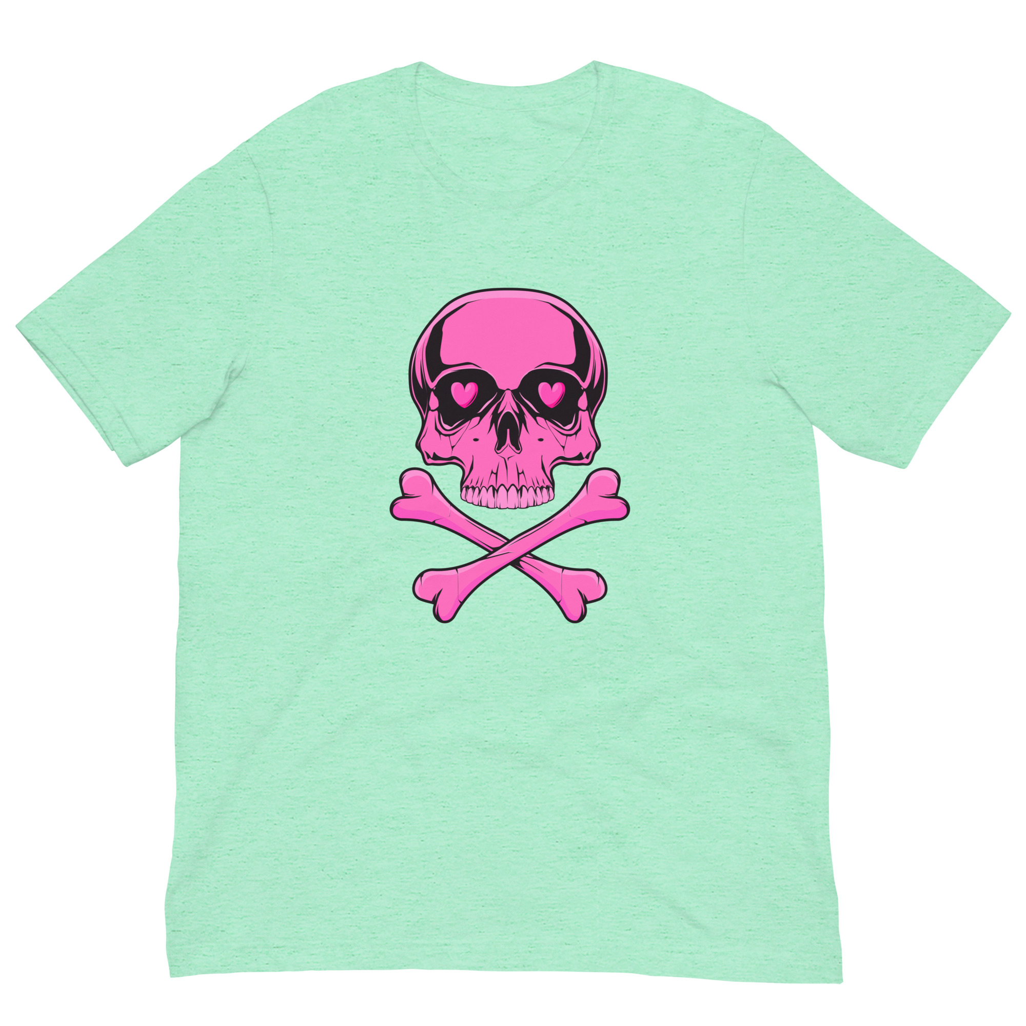 Love and Death Heather Mint Skull Shirt (No. 185 Limited Edition) - Image 1