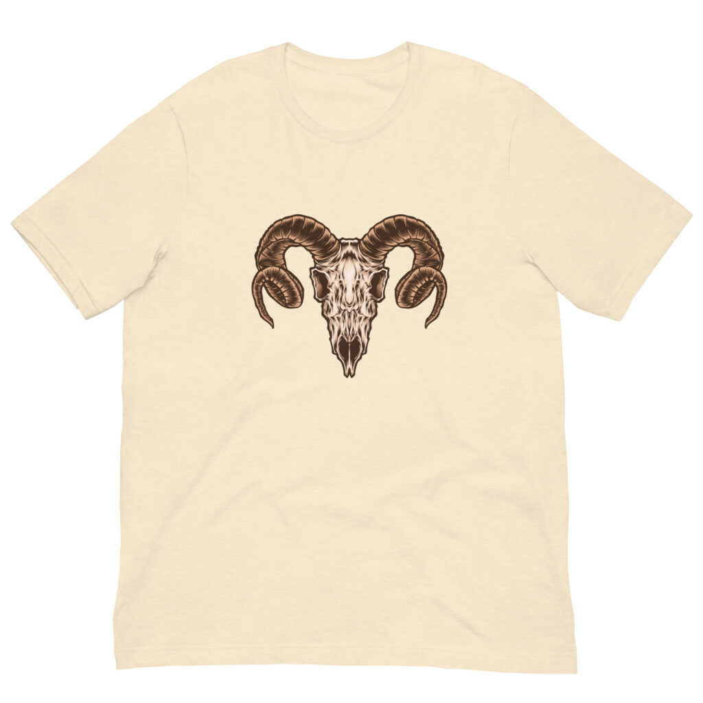 The Horns Heather Natural Skull Shirt (No. 101 Limited Edition)
