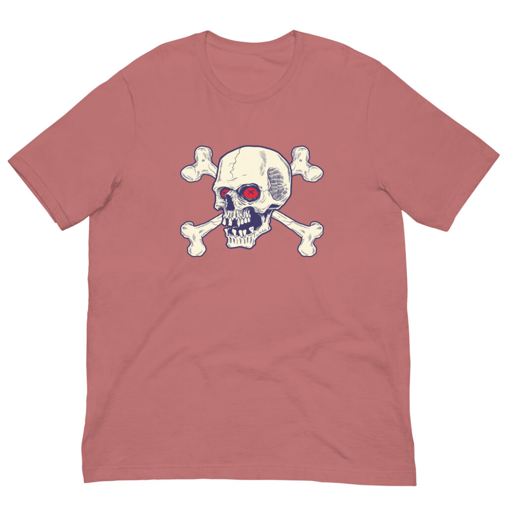 Red Eyes Mauve Skull Shirt (No. 122 Limited Edition)
