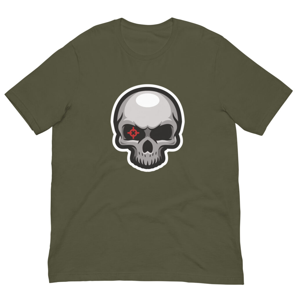 Bullseye Military Green Skull Shirt (No. 166 Limited Edition)