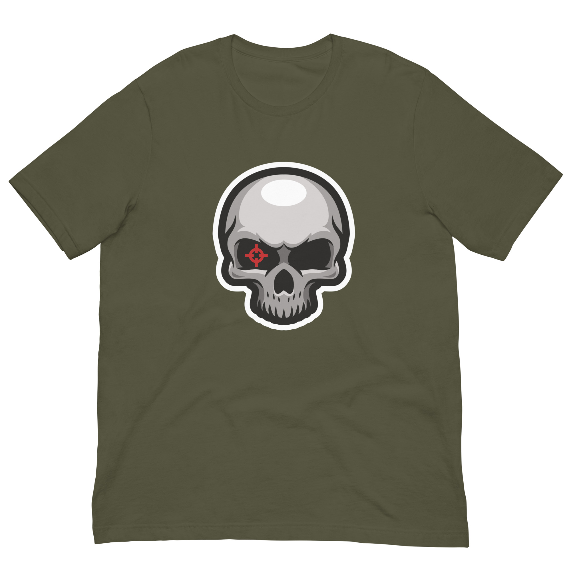 Bullseye Military Green Skull Shirt (No. 166 Limited Edition) - Image 1