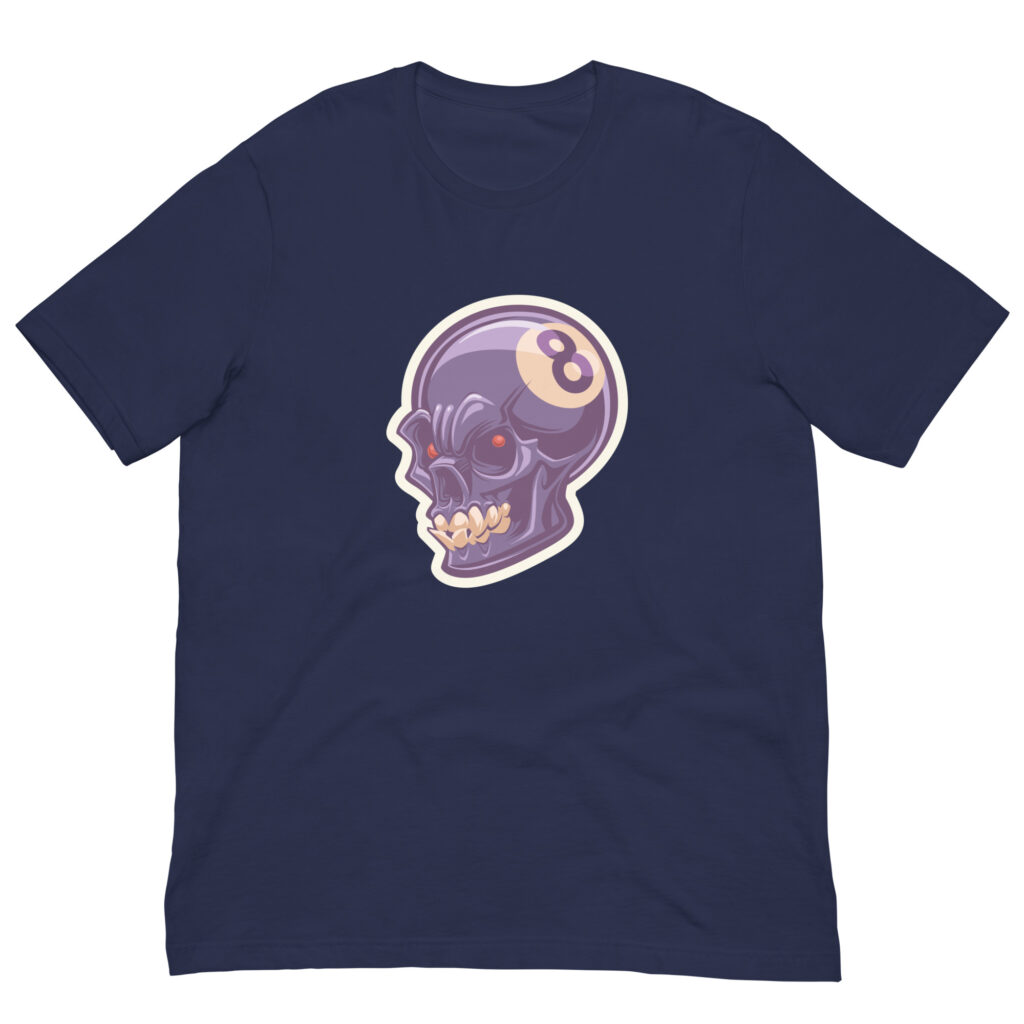 Behind The Eight Ball Navy Skull Shirt (No. 222 Limited Edition)