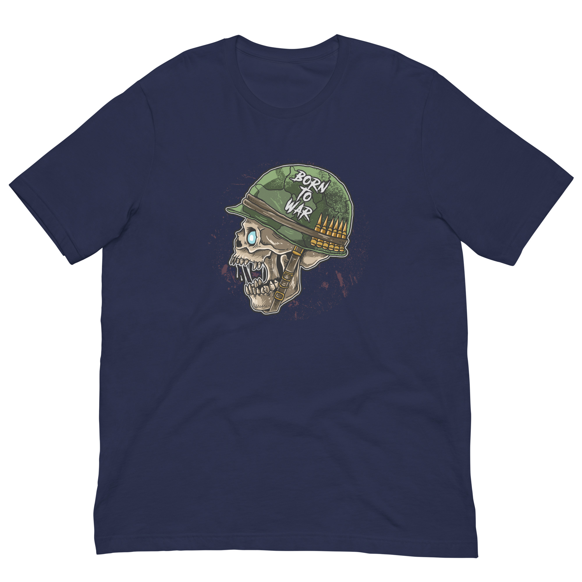 Born To War Navy Skull Shirt (No. 245 Limited Edition) - Image 1