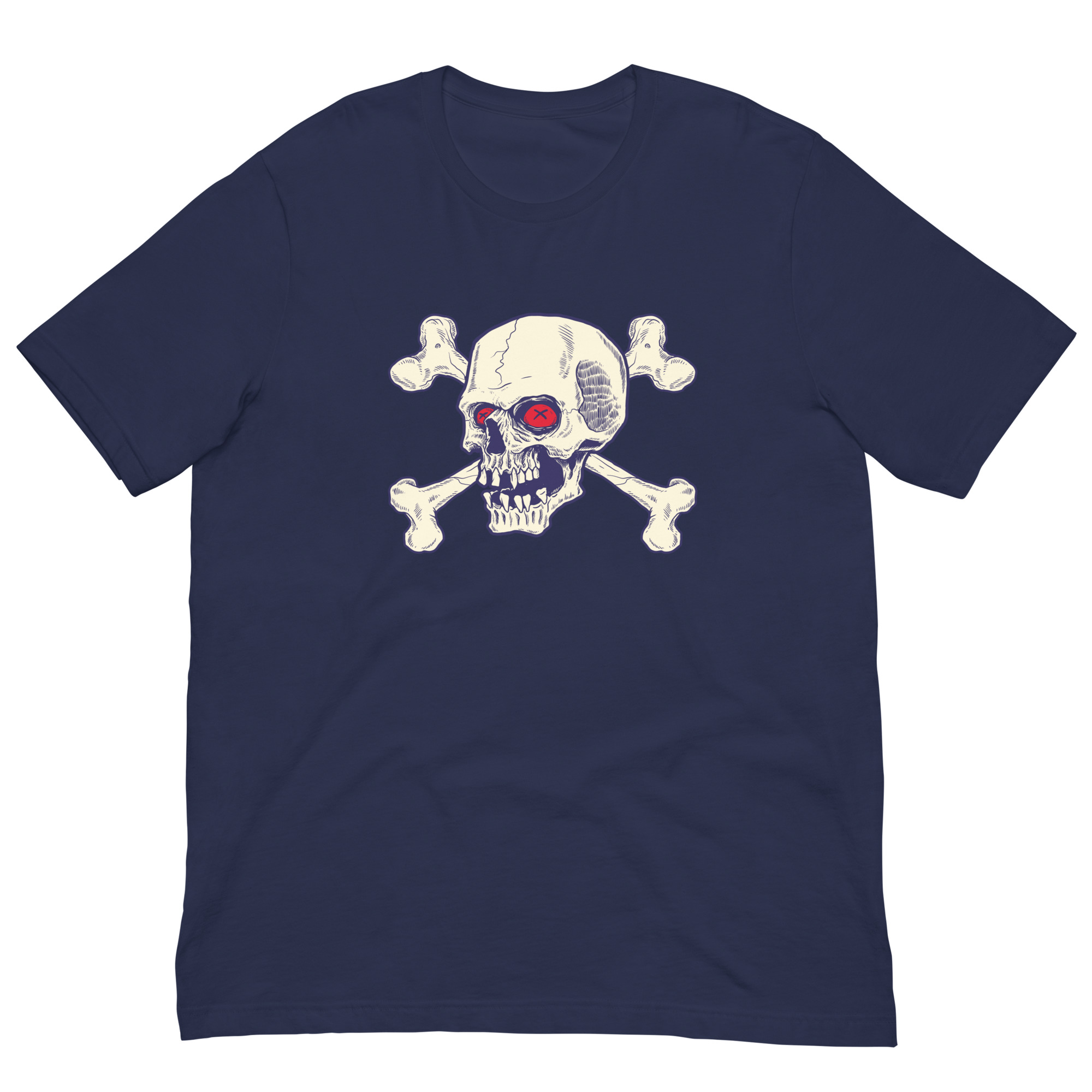 Red Eyes Navy Skull Shirt (No. 122 Limited Edition) - Image 1