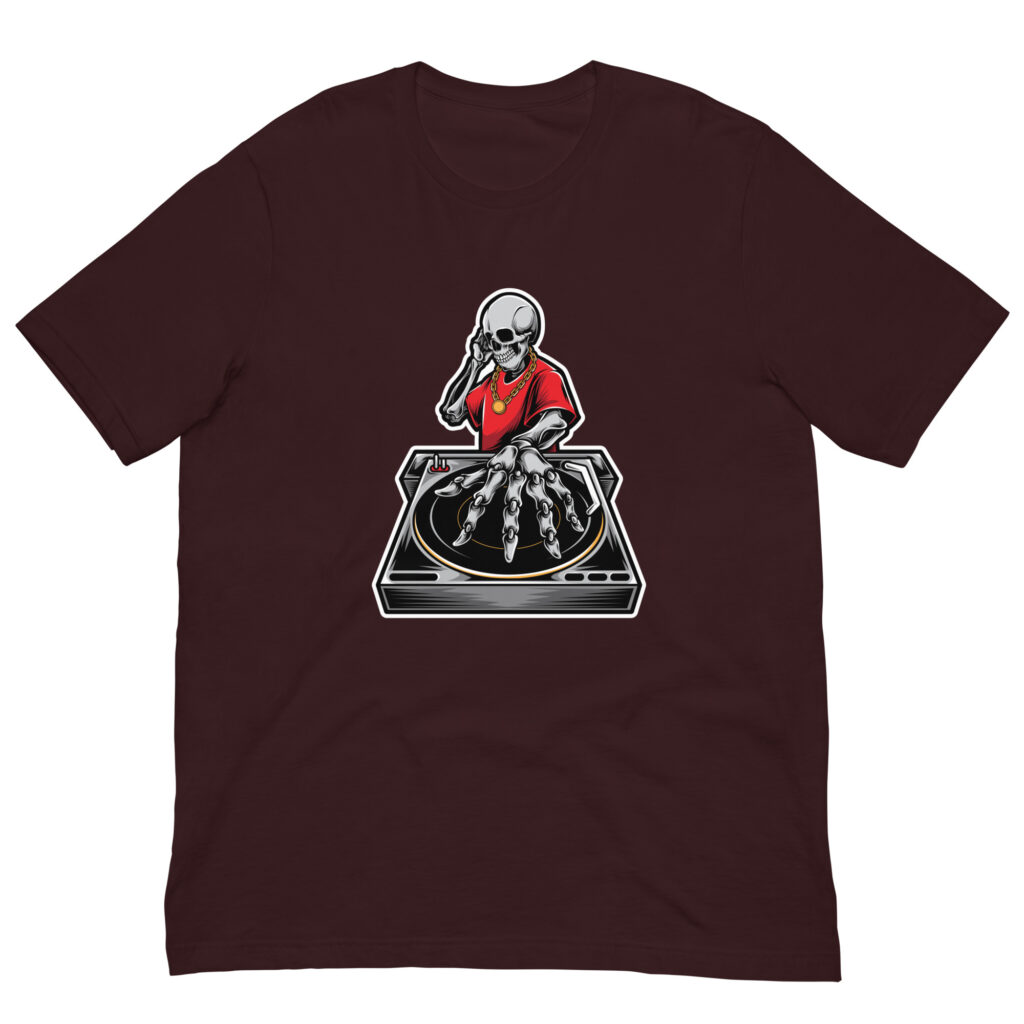 Underground Rave Oxblood Skull Shirt (No. 204 Limited Edition)