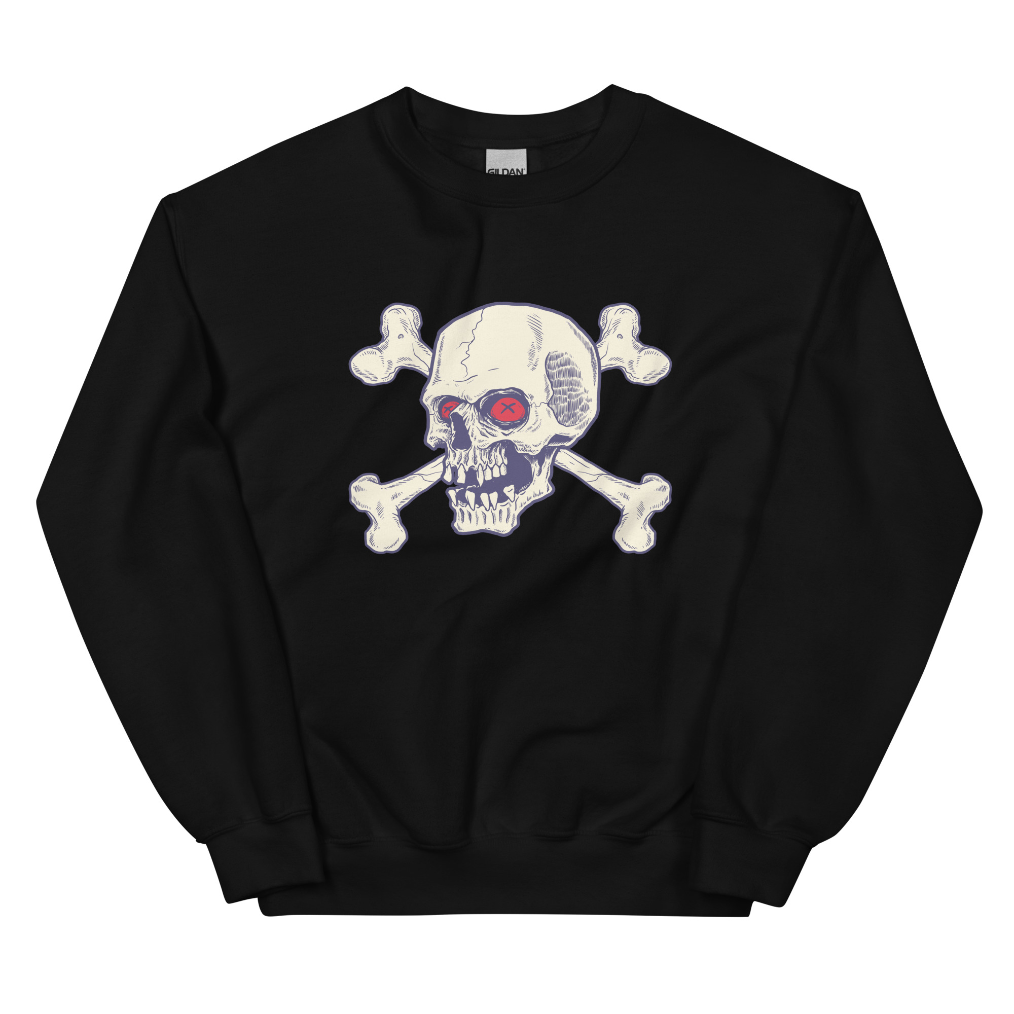 No. 122 - Red Eyes Skull Sweatshirt - Image 1