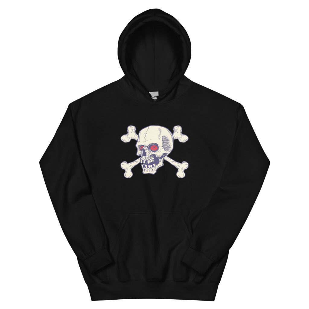 No. 122 - Red Eyes Skull Hoodie
