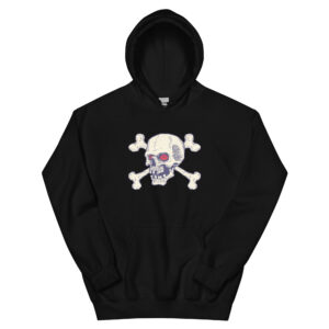 No. 122 - Red Eyes Skull Hoodie - Image 1