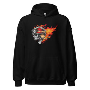 No. 178 - The Hellride Skull Hooded Sweatshirt - Image 2