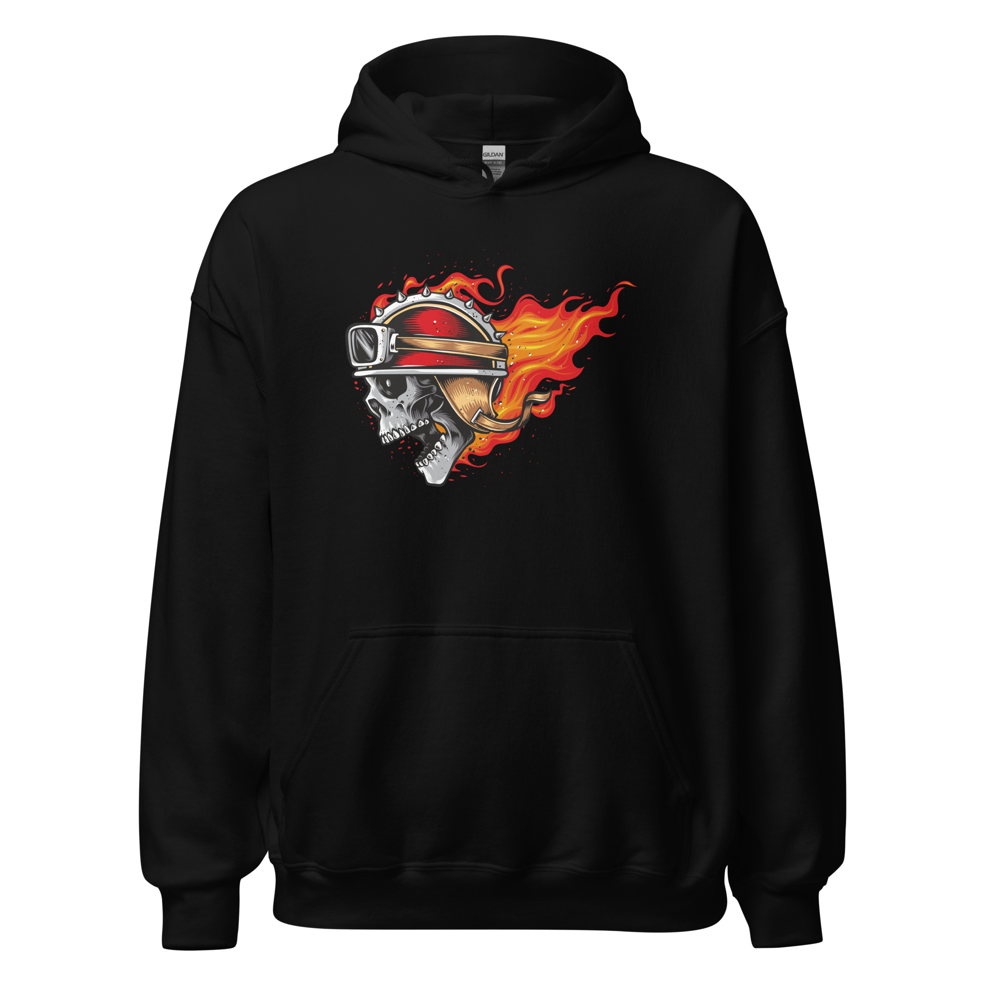 No. 178 - The Hellride Skull Hooded Sweatshirt - Image 2