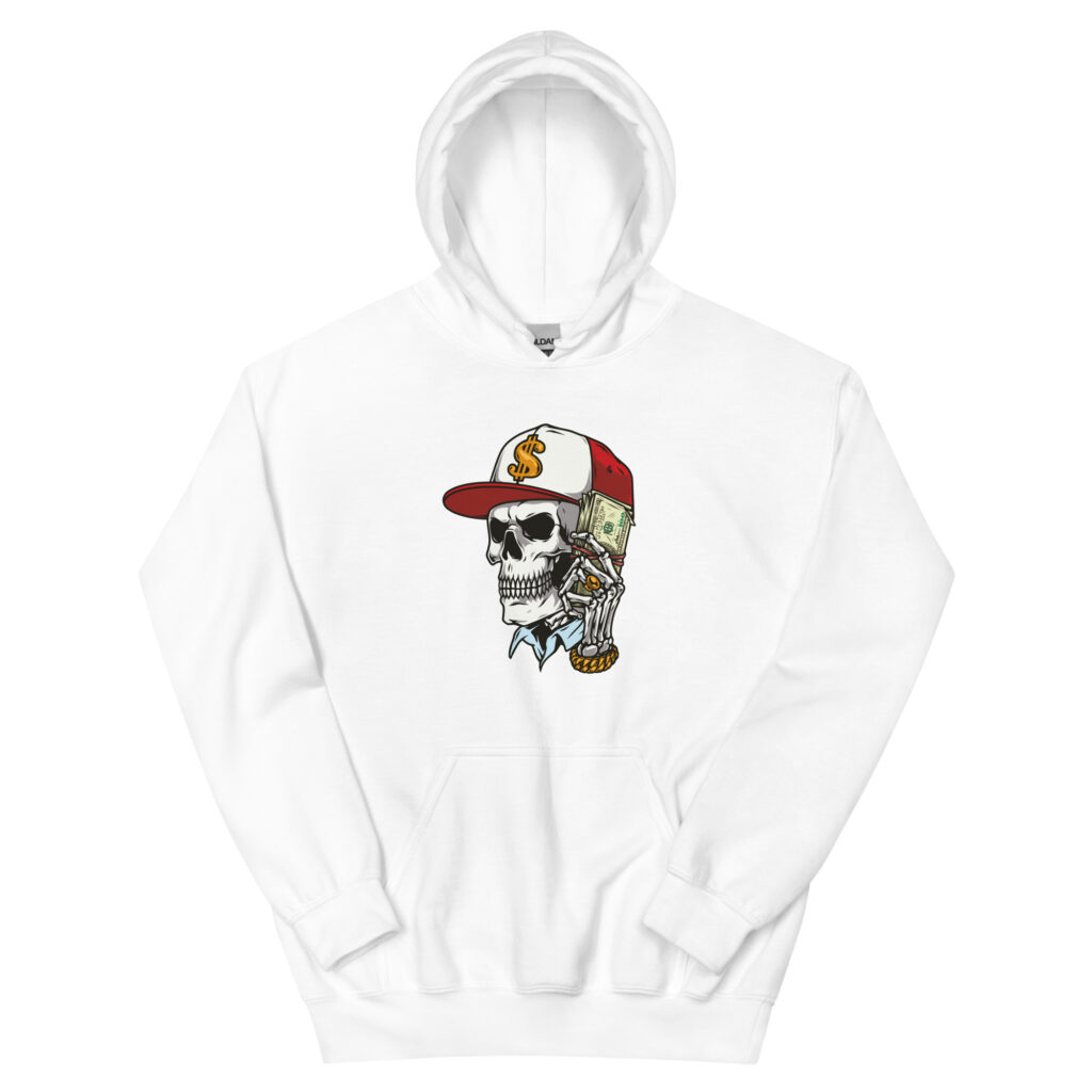 No. 199 - Afterlife Hustlin' Skull Hoodie