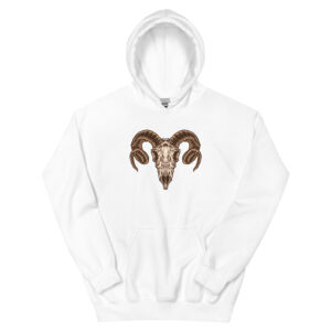 No. 101 - The Horns Skull Hooded Sweatshirt