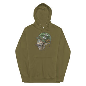 Born To War Army Green Skull Hoodie (No. 245 Limited Edition)