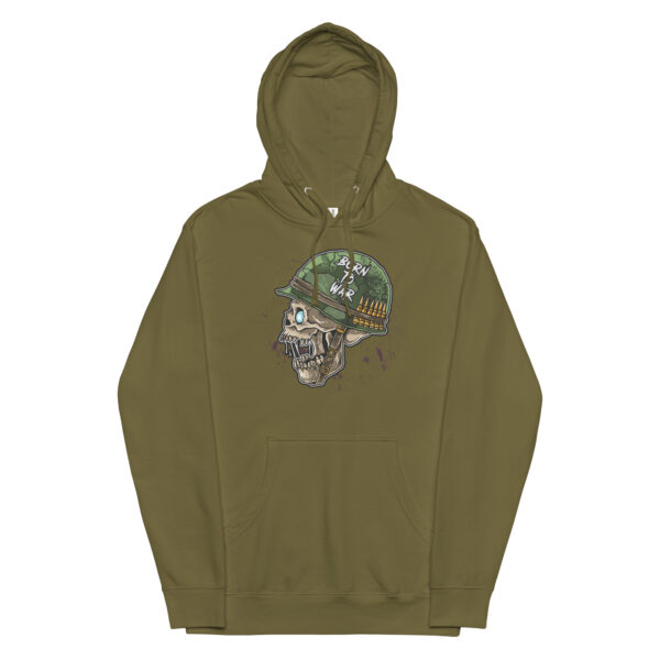 Born To War Army Green Skull Hoodie (No. 245 Limited Edition)