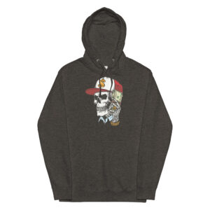 Afterlife Hustlin' Charcoal Heather Skull Hoodie (No. 199 Limited Edition)