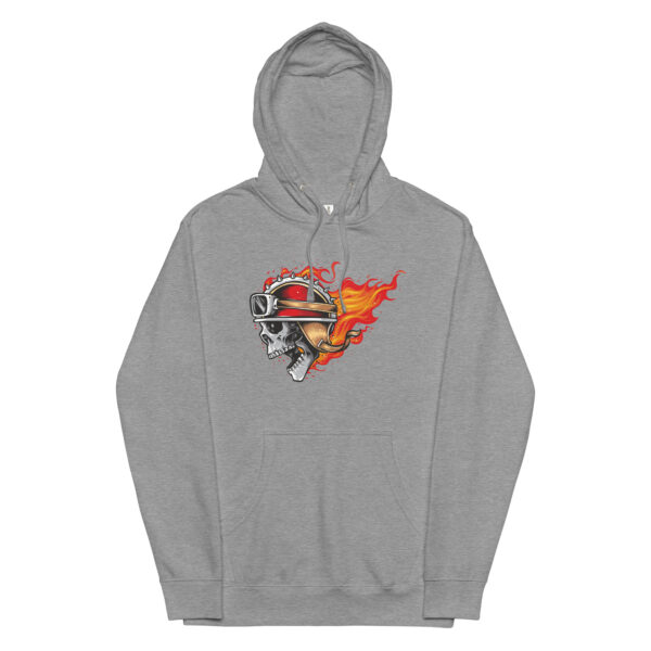 The Hellride Gunmetal Heather Skull Hoodie (No. 178 Limited Edition)