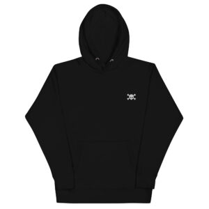 No. 6 – Embroidered Black Skull Hoodie