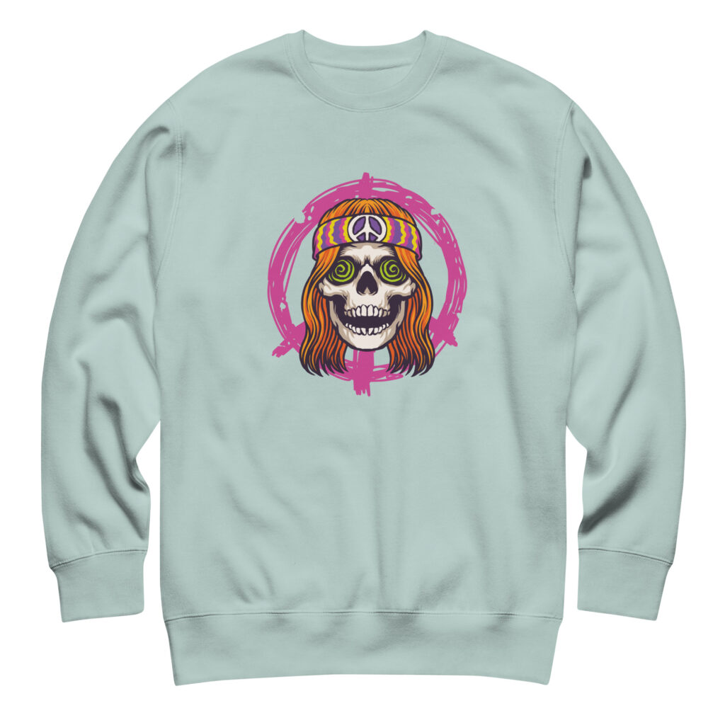 Endless Trip Agave Blue Skull Sweatshirt (No. 105 Limited Edition)