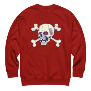 Red Eyes Cardinal Red Skull Sweatshirt (No. 122 Limited Edition)